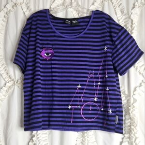 Disney Parks Her Universe Constellation Castle Striped Shirt Sz Large
